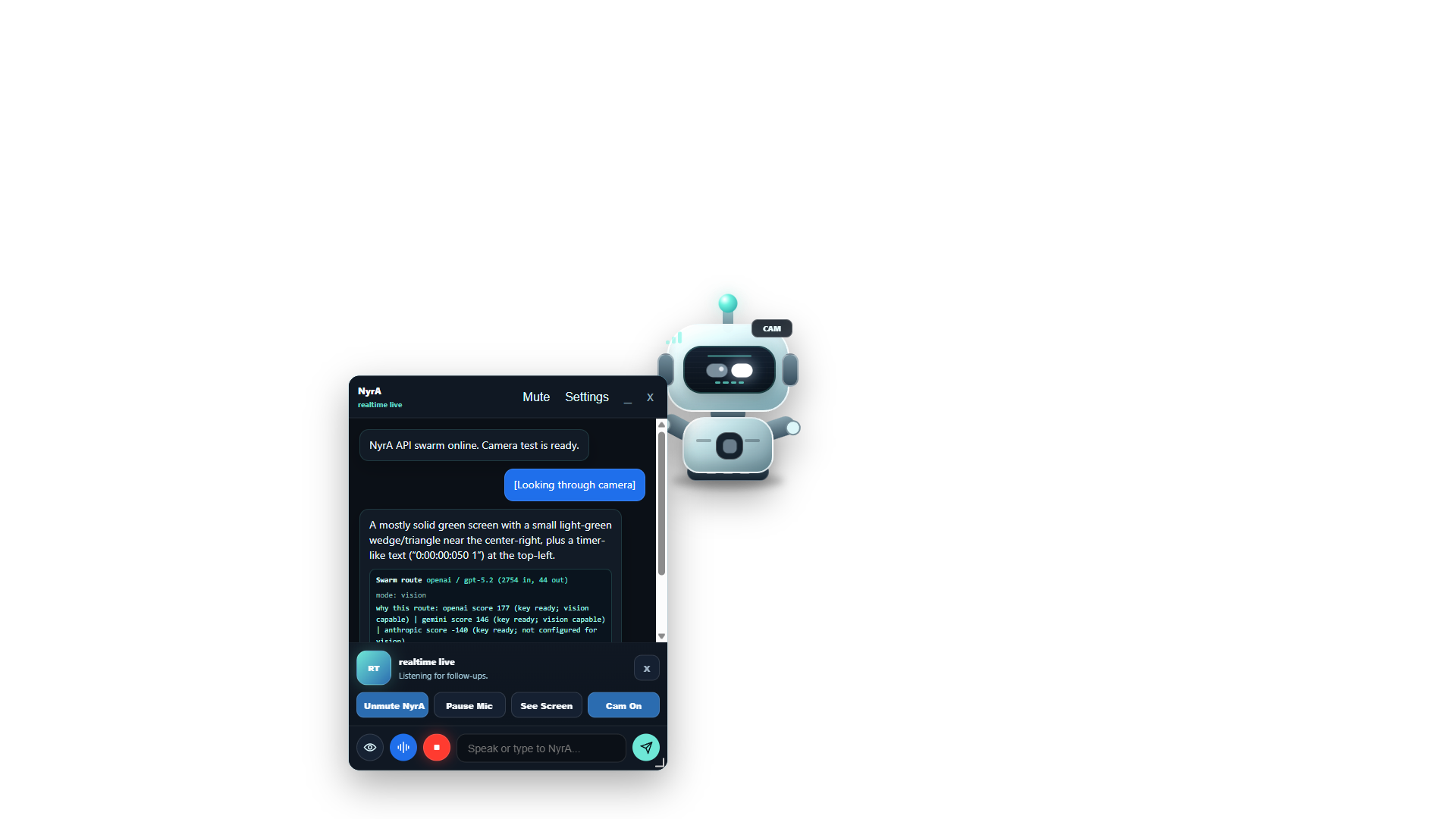 NyrA camera consent workflow